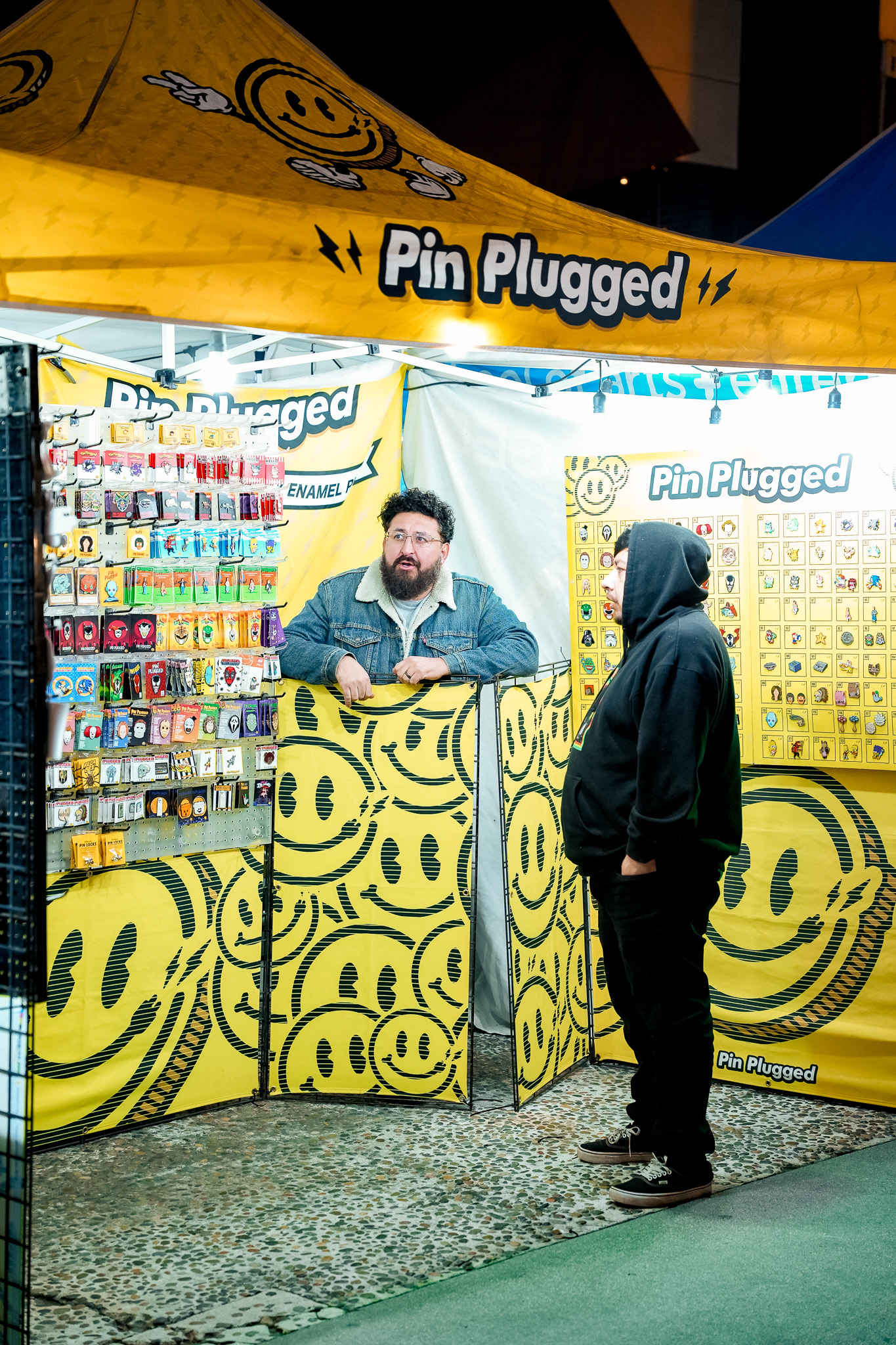 Local vendor booth at a Pomona market